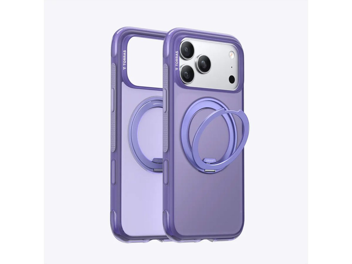 Torras Ostand O3 Air Case, iPhone 17 Pro, violet