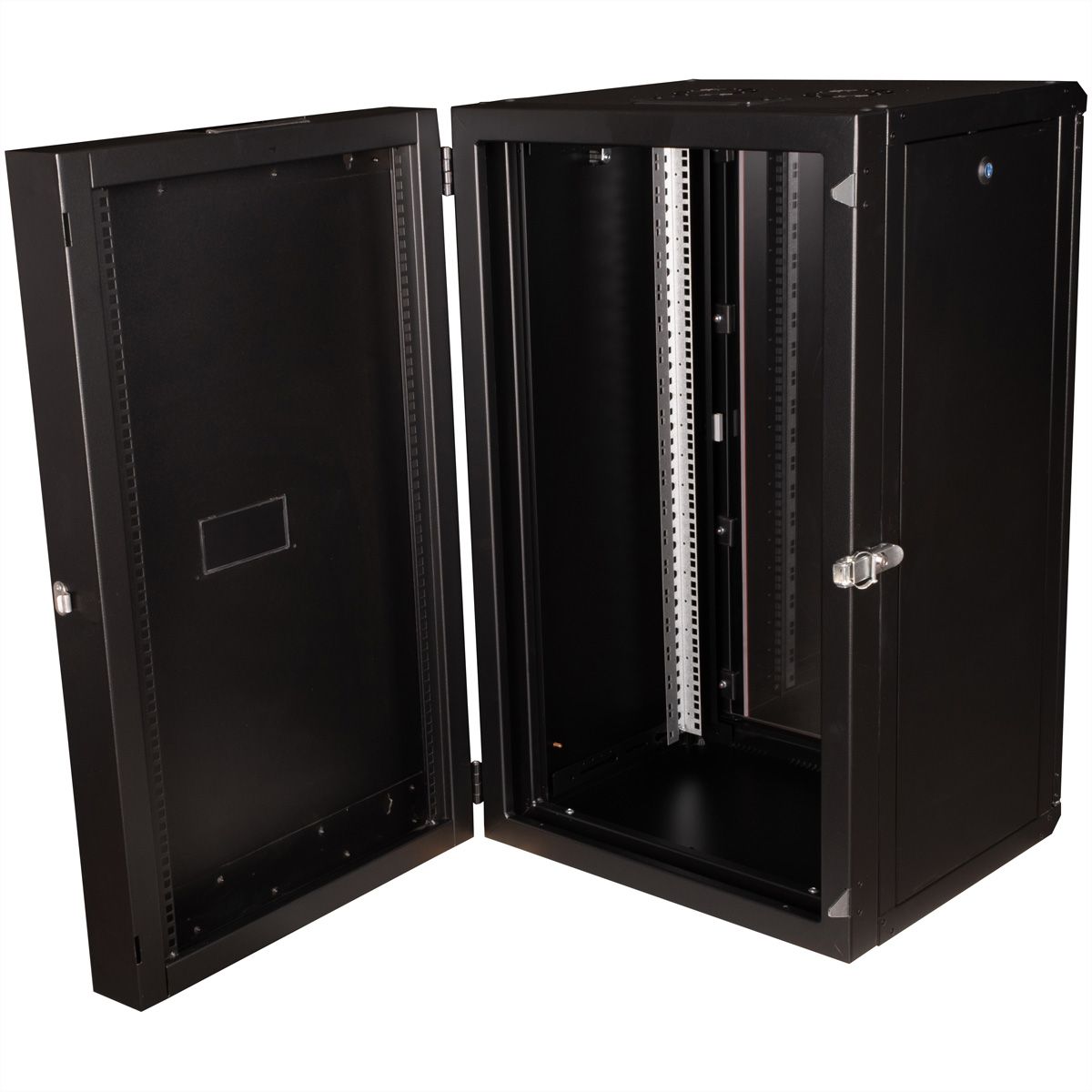 ROLINE 19-Zoll Wandgehäuse Pro 20 HE, 600x600 BxT zweiteilig schwenkbar schwarz