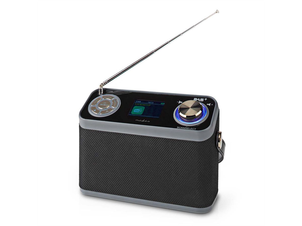 Radio d'urgence DAB FM Nedis , Radio d'urgence portable pour les situations d'urgence, le camping et les activités de plein air
