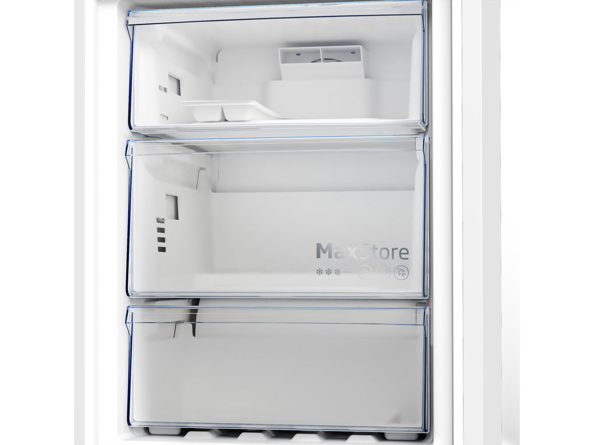**DEMO**Beko Réfrigérateur-congélateur KG510, 324l, E, Inox