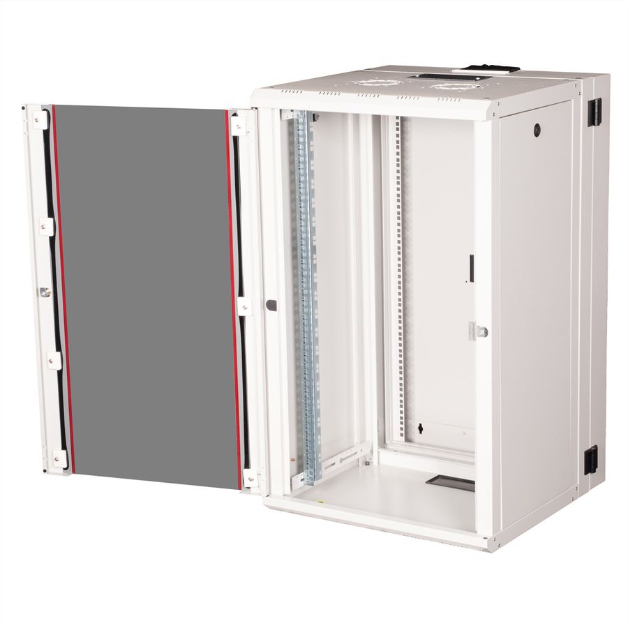 ROLINE 19-Zoll Wandgehäuse Pro 20 HE, 600x600 BxT zweiteilig schwenkbar grau
