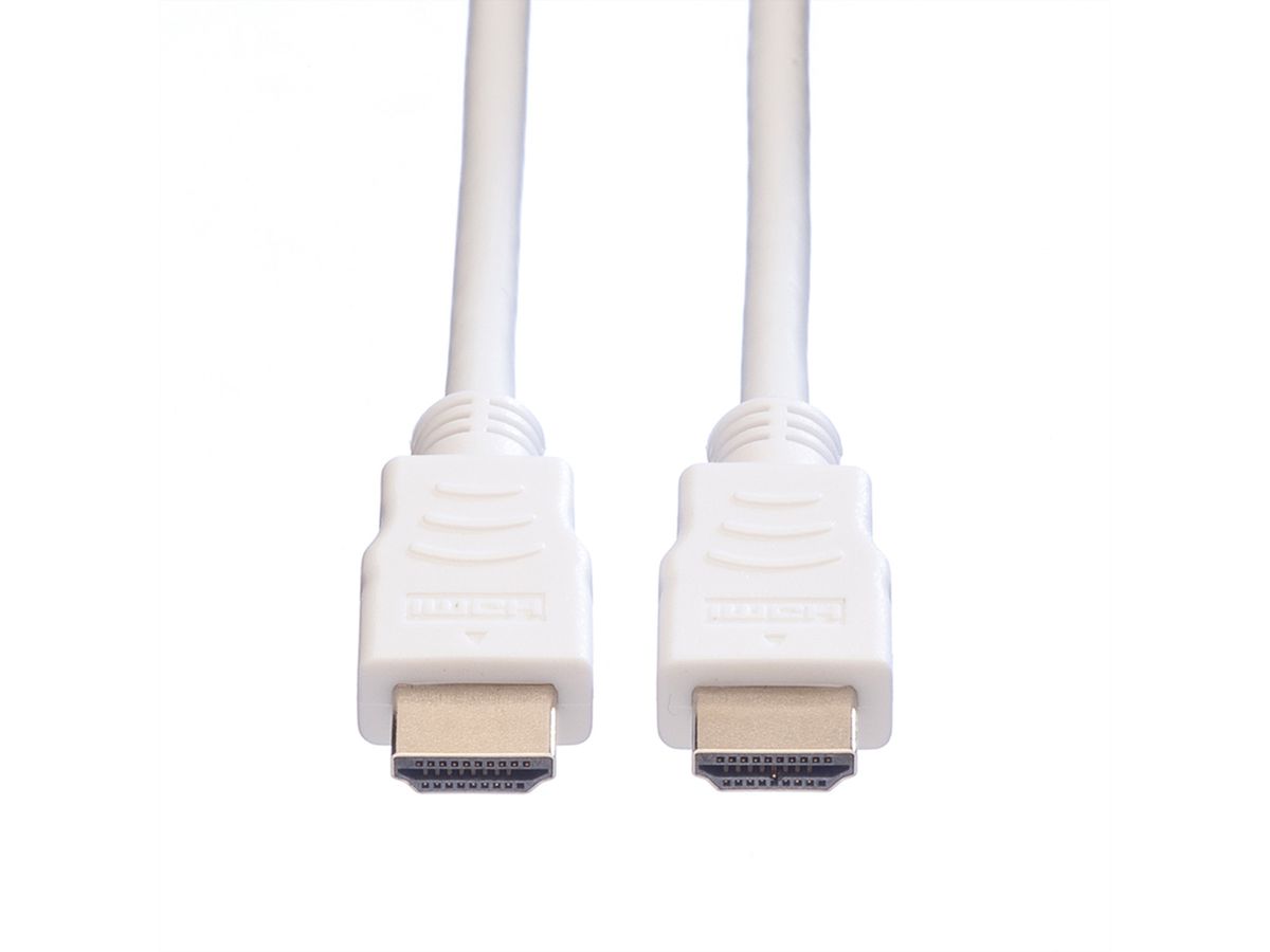 VALUE Câble HDMI High Speed avec Ethernet, blanc, 1,5 m