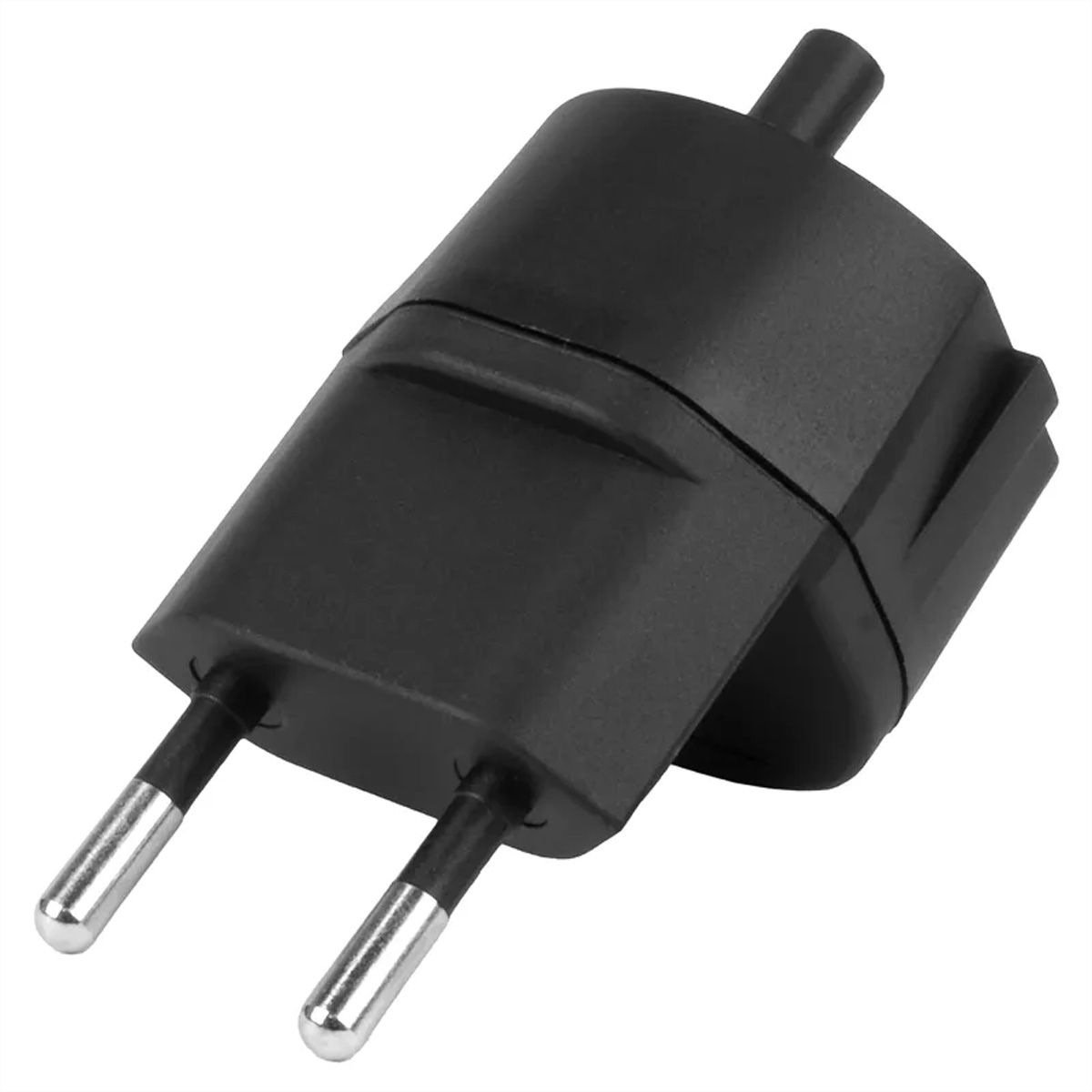 Steffen Adaptateur FIX AL/SU, CEE7/17 T12 2 pôles décentralisé noir