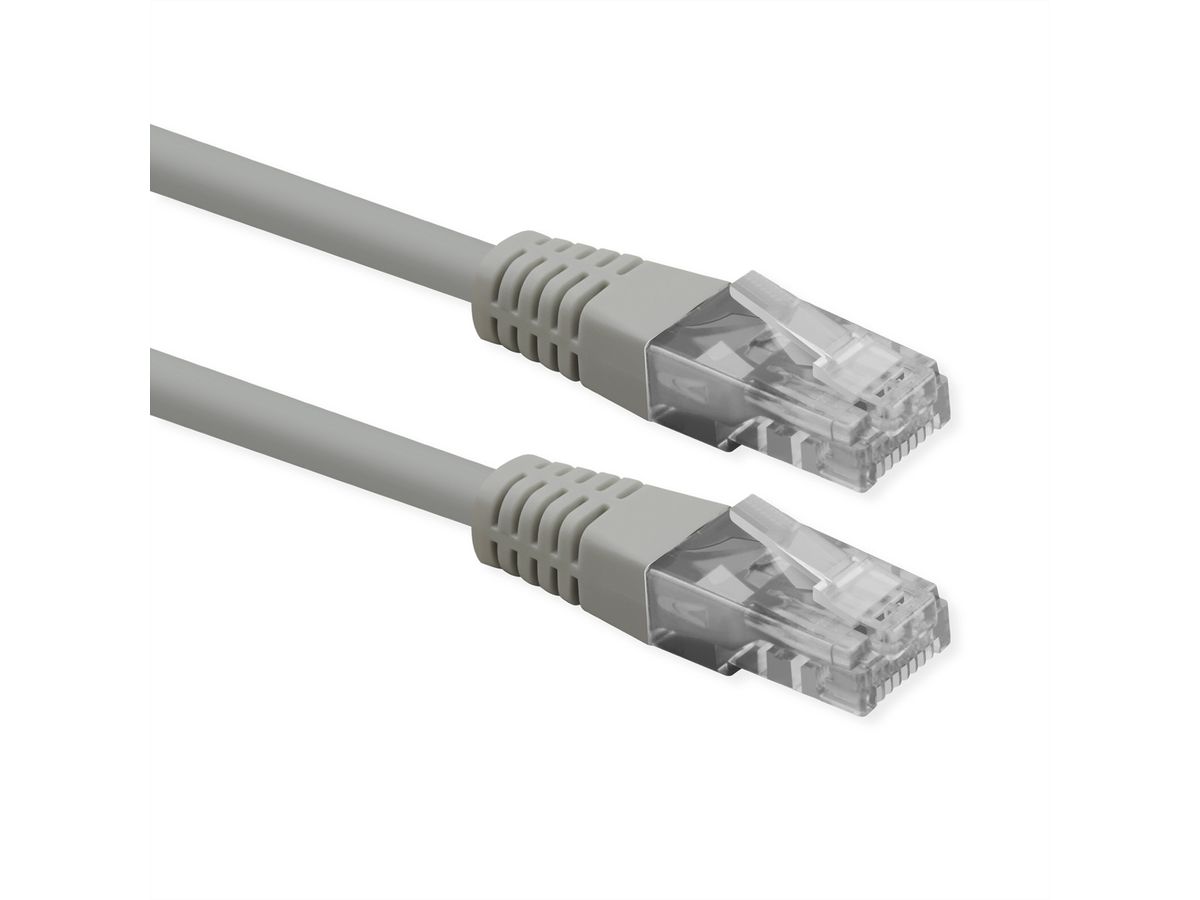 ROLINE Cordon Cat.6 (Classe E), UTP, PoE, gris, 20 m