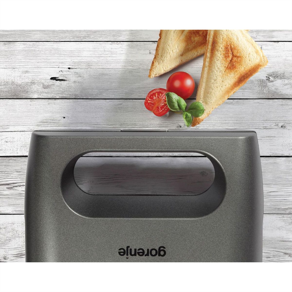 Gorenje Sandwichmaker SM703GCG, 700W, silber