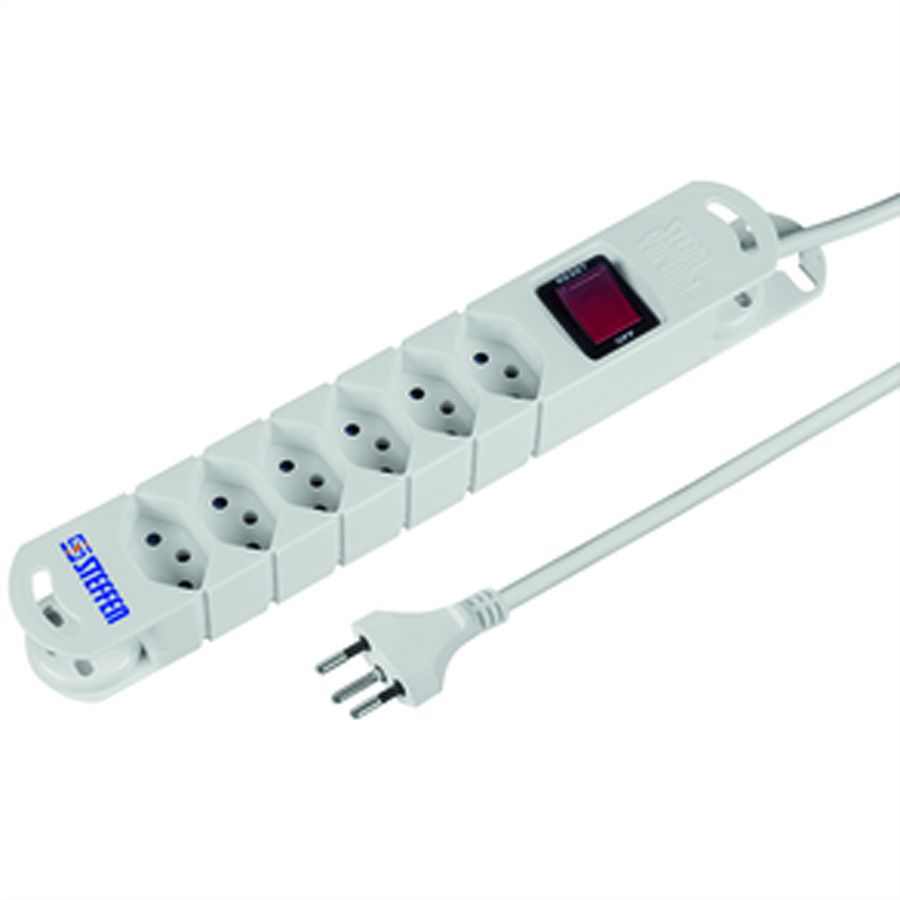Steffen Steba Variabl 6x avec interrupteur, blanc
