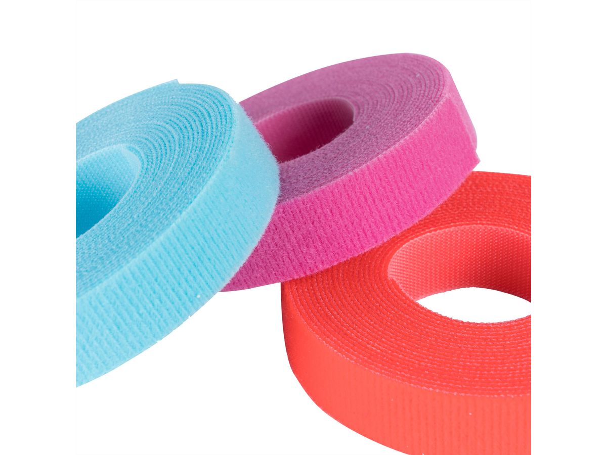 VELCRO® One Wrap® Bande 16 mm, rose, 25 m