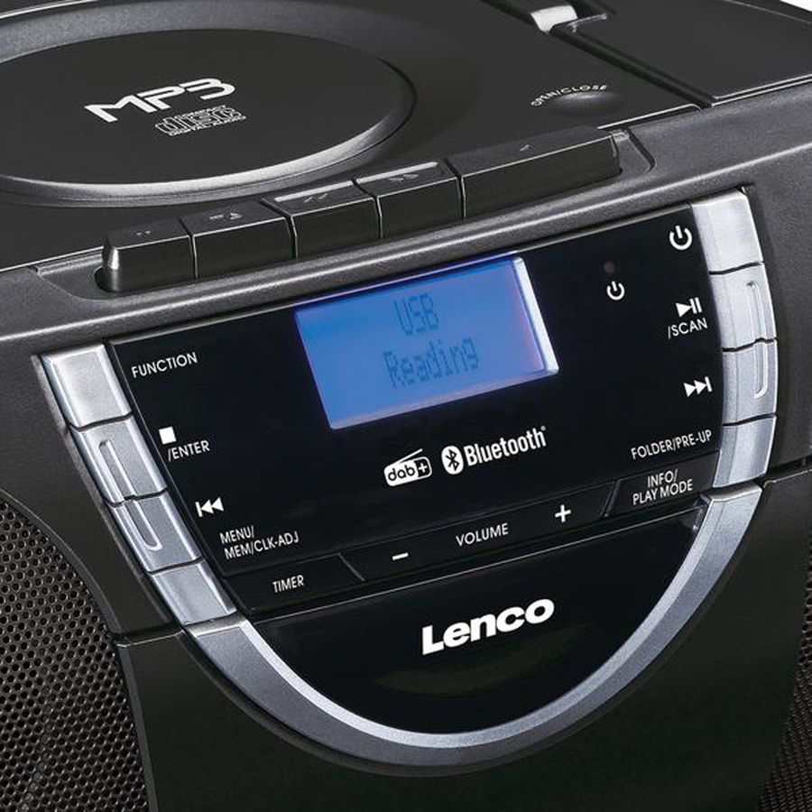 Lenco DAB+-Radio/Boombox SCD-6900, Kassette, CD/MP3-Player, FM, DAB+, black