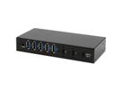 EXSYS EX-12297HMS 7 Port USB 3.2 Gen 2x1 Metall HUB, mit 2x USB-C und 5x USB-A 3.2 Gen 1 Ports