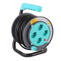 Schönenberger Enrouleur de câble Color, 4x T.13, 15m de câble H05VV-F-3G1mm2