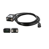 EXSYS EX-2346 Convertisseur de port USB 2.0 vers 1x série RS-422/485, câble, FDTI, noir, 1,8 m