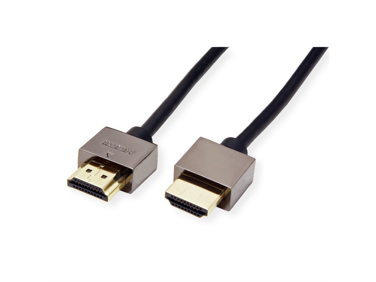 ROLINE Câble Notebook HDMI High Speed avec Ethernet, noir, 5 m