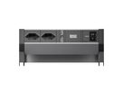 BACHMANN DESK2 ALU BLACK 2xCH 90°, 1xUSB C/C 65W L=0,2m