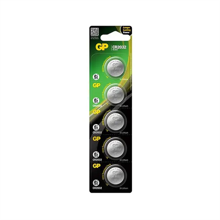 GP Ultra Plus Lithium Knopfzelle CR2032, 10 Stück, 3V Knopfzelle