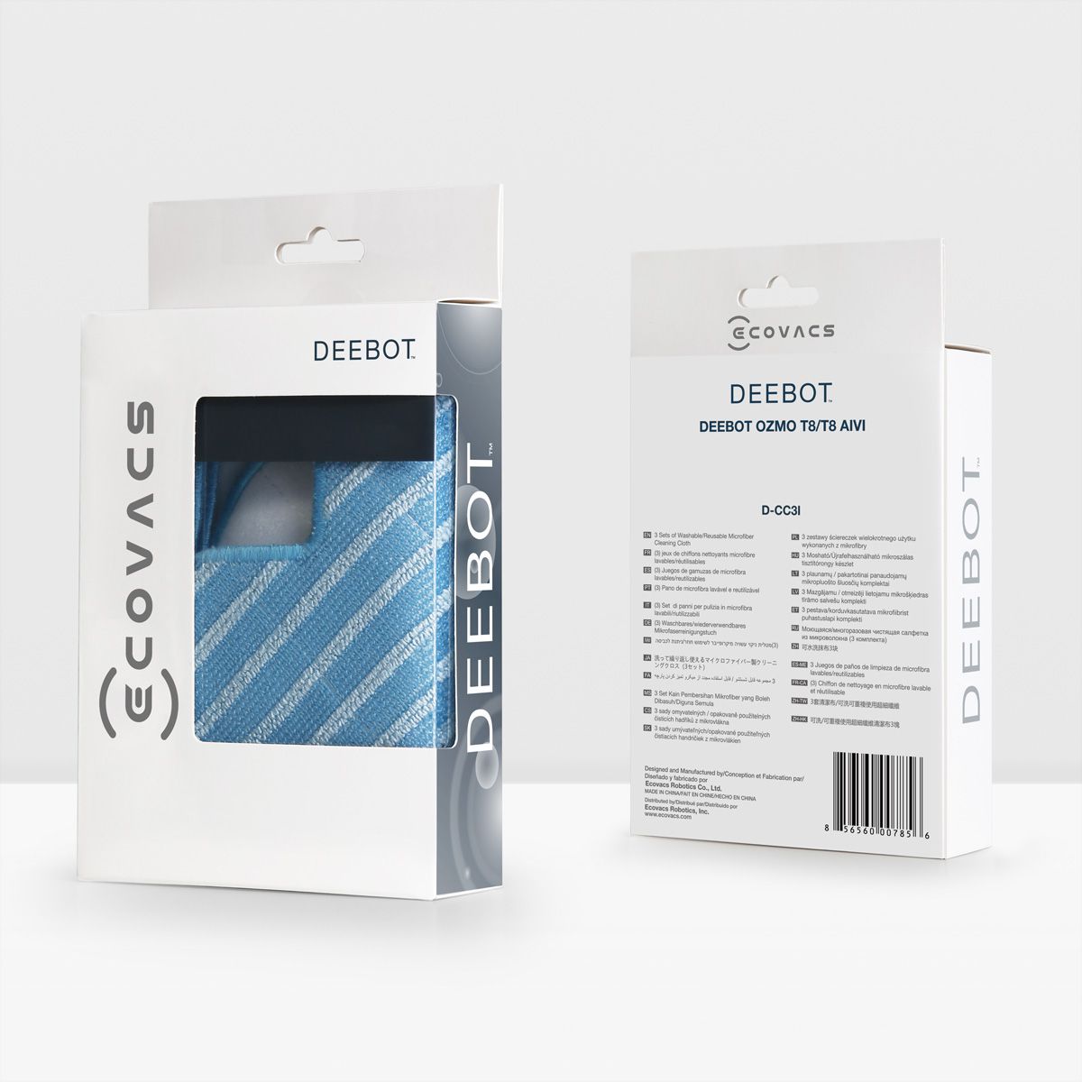 Ecovacs Lingettes nettoyantes pack de 3 , pour OZMO N10/N8/T8-Serie