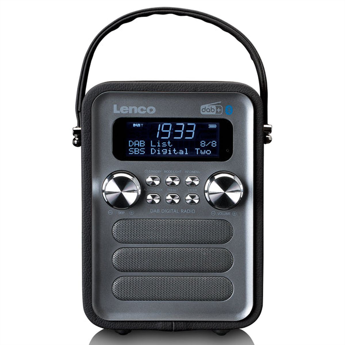 Lenco DAB+ Radio PDR-051BKSI, BT, USB, SD, RC, aufladbare batterie