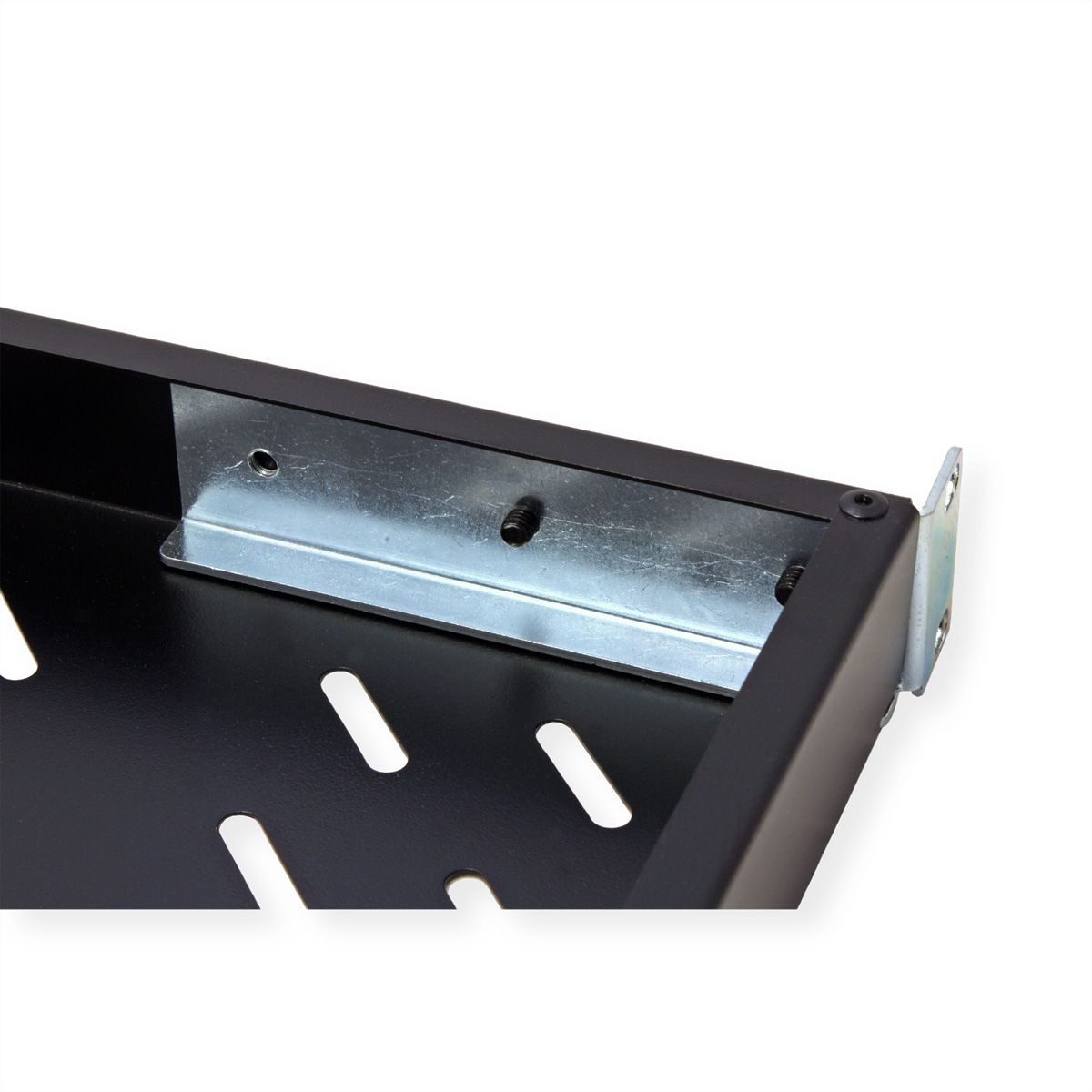 VALUE 19-Zoll-Fachboden 1HE tiefenvariabel, 440 x 568 mm, 50kg Traglast