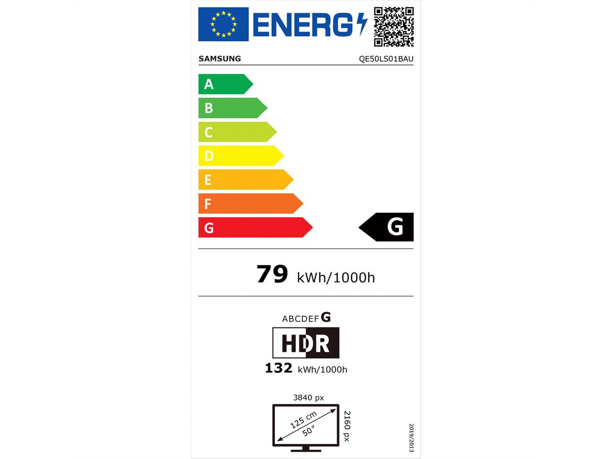Samsung TV The Serif 4.0 QE50LS01BA, 50" Cloud White
