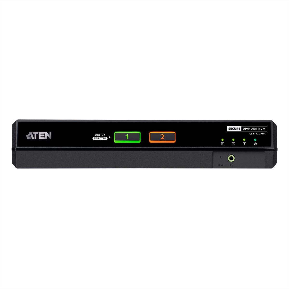 ATEN CS1142DPH4 Commutateur KVM sécurisé universel, double écran 2 ports USB 5K DisplayPort/HDMI