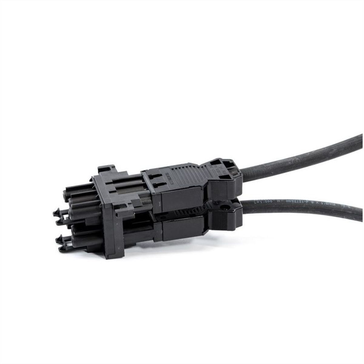 BACHMANN Bloc de distribution WIELAND GST18 1xIn/3xOut avec pattes de blocage, noir