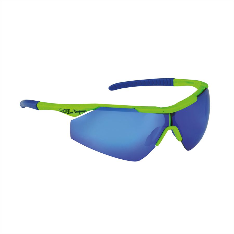 Salice Occhiali Sportbrille 004RW, Flo Green / RW Blue