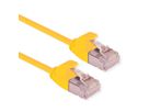 ROLINE U/FTP DataCenter Patchkabel Kat.6A (Class EA), LSOH, slim, gelb, 1,5 m