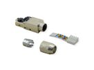 ROLINE feldkonfektionierbarer RJ-45 Stecker Cat.6A (Class EA), STP, silberfarben
