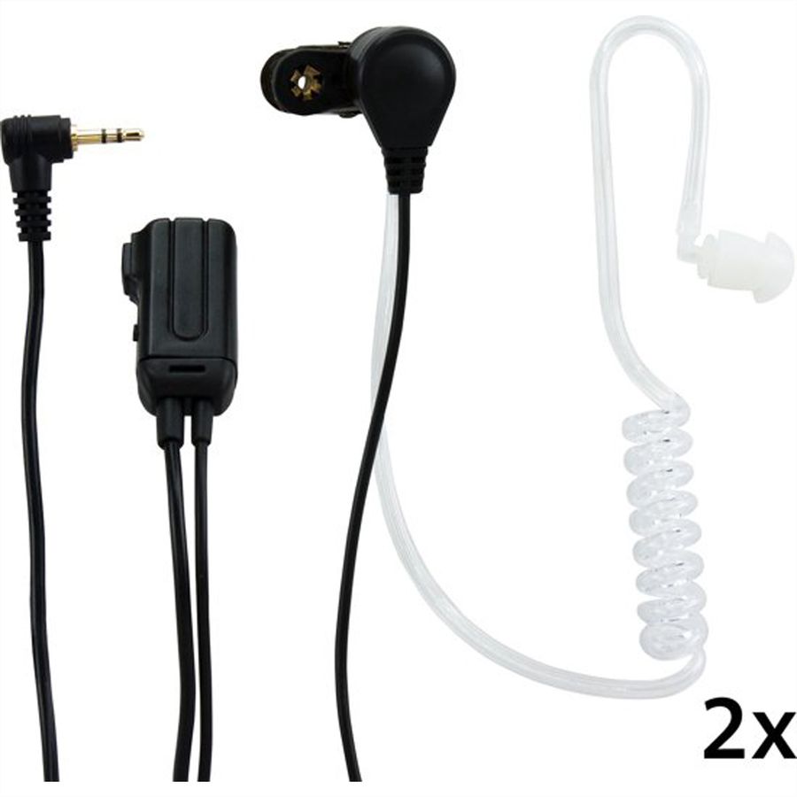 Alecto Écouteurs intra-auriculaires DUO FRH-10, Noir