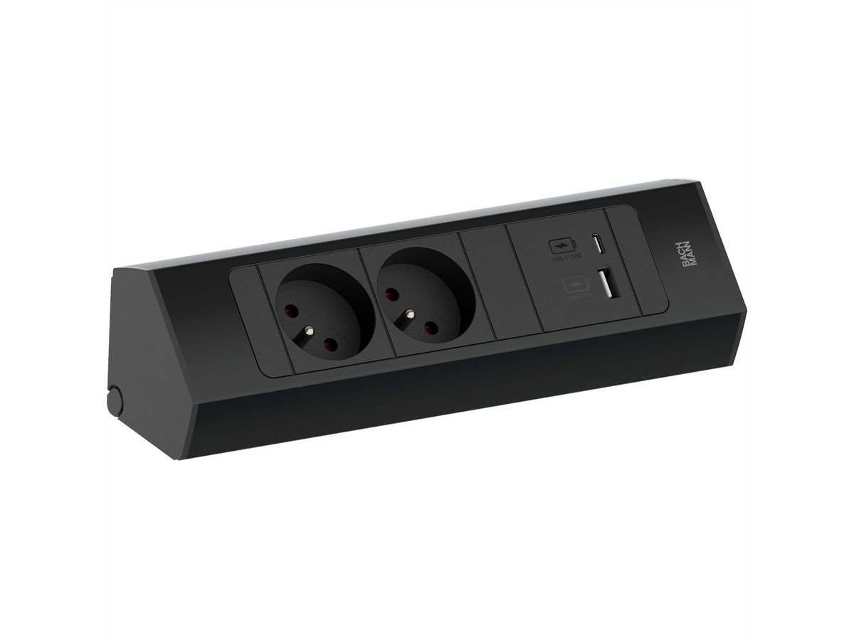 BACHMANN CASIA2 2xUTE 1xUSB A/C 22W 2,0m AEH SW