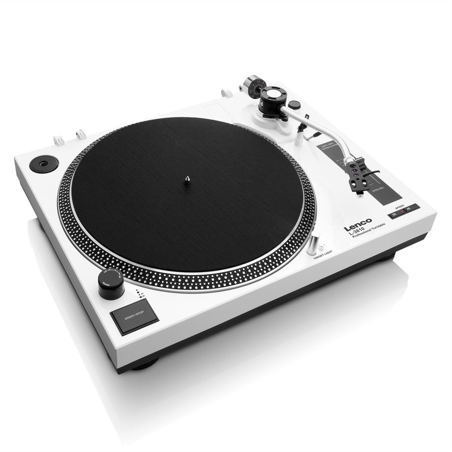 Lenco Platine vinyle L-3810WH, blanc
