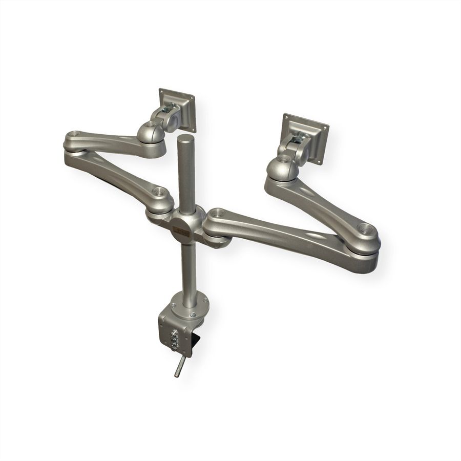 ROLINE Bras LCD double, 4 articulations, fixation sur bureau