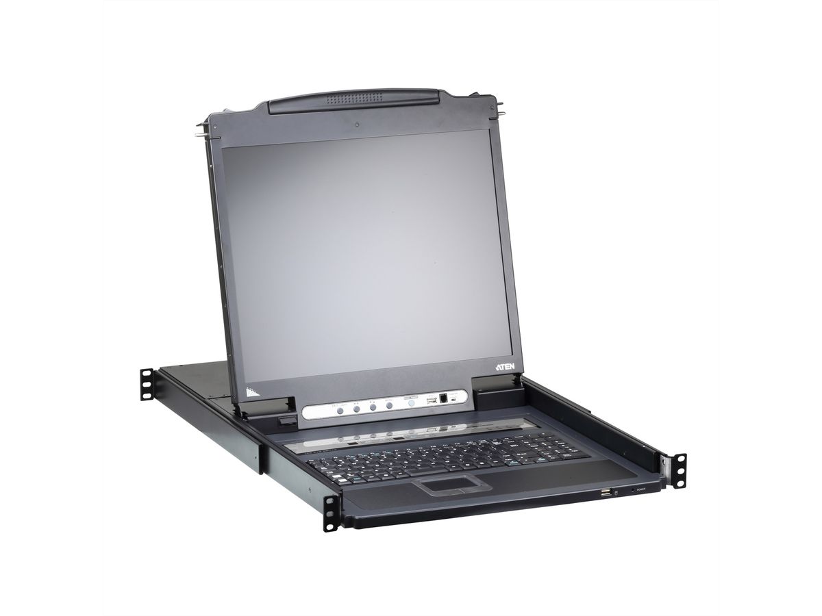 ATEN CL5708iN Switch KVM Over IP, USB-PS/2,VGA, 8 ports, 19", FR-Layout