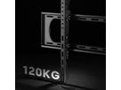 VALUE Support mural TV, distance murale de 80 mm, inclinable, 60–120 pouces, jusqu'à 120 kg