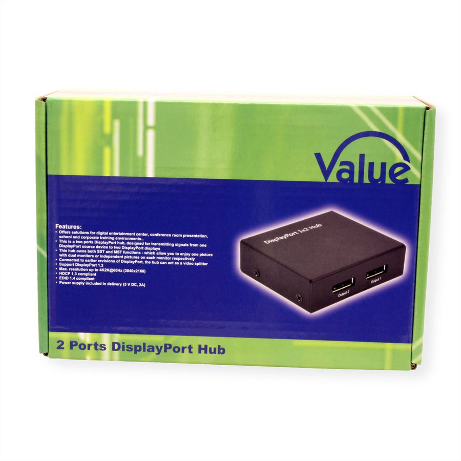 VALUE Distributeur DisplayPort (Hub), double