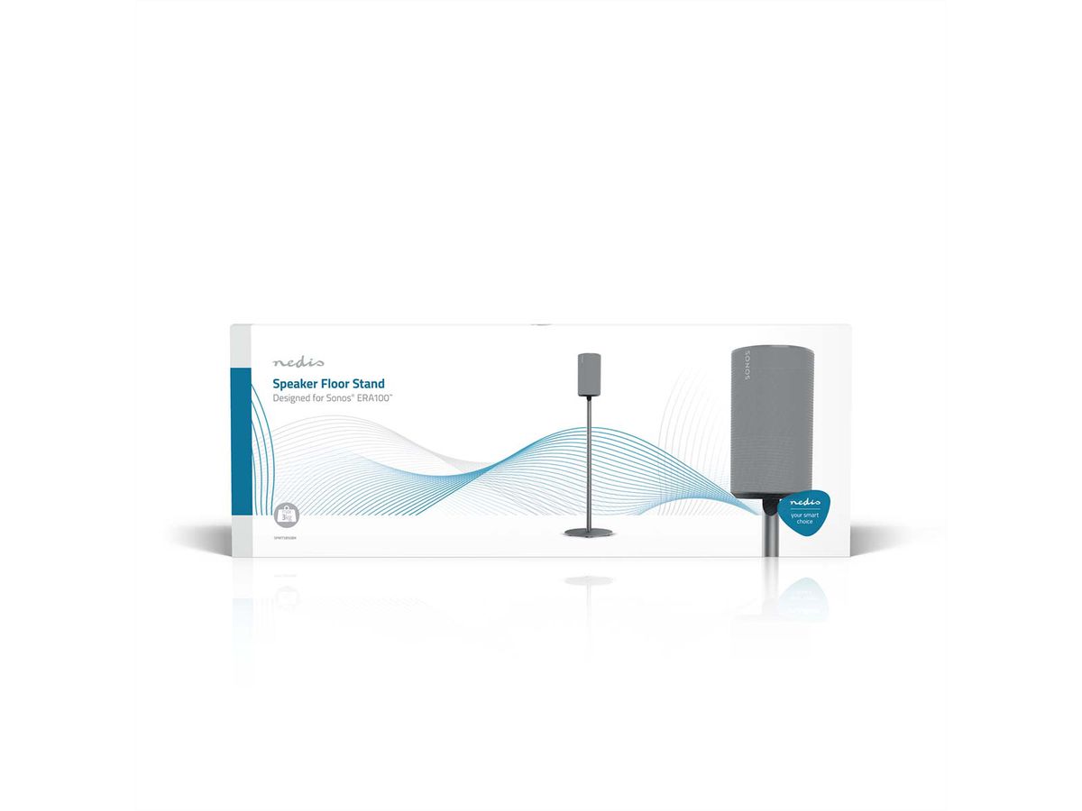 Nedis Lautsprecherständer für Sonos Era100 schwarz, Ständer, 3 kg, Kabelmanagement