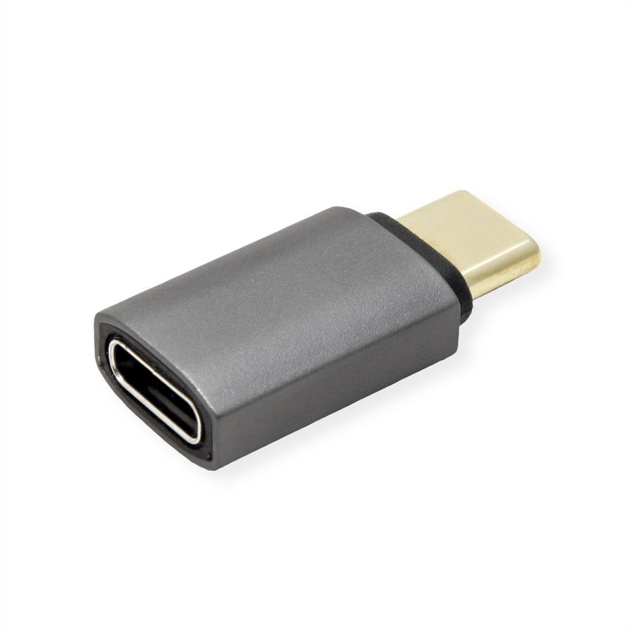 ROLINE Adaptateur USB4 Gen 3x2, Aluminium, Type C, M/F, argent