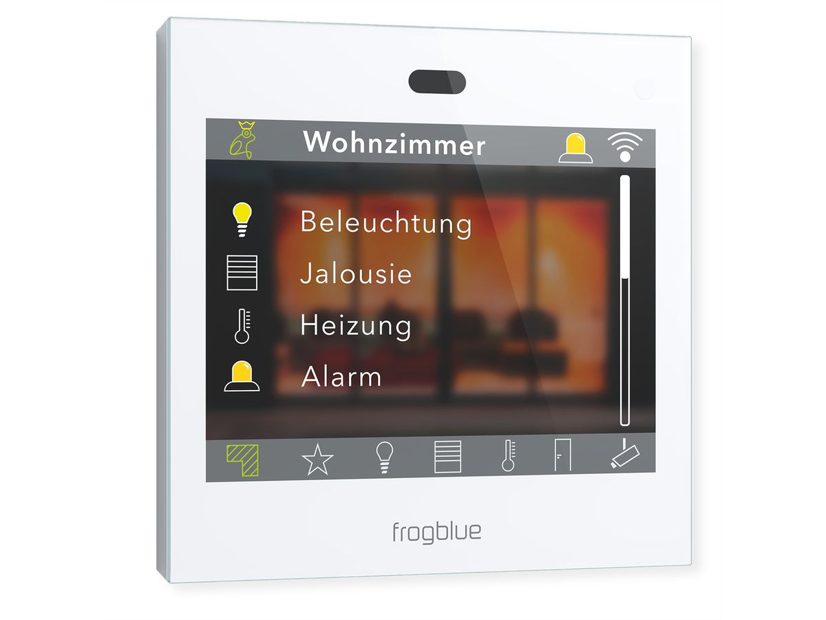 frogblue frogDisplay, Touchscreen-Steuerung