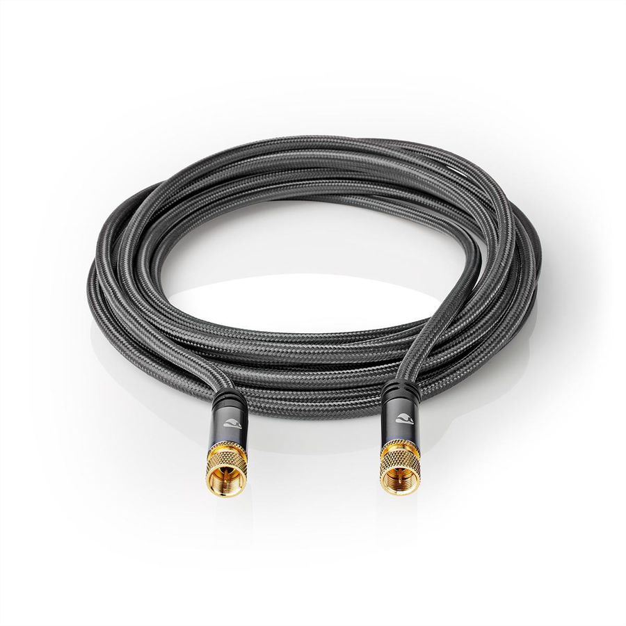 Nedis Satelliten- und Antennenkabel ST/ST, grau, 5 m