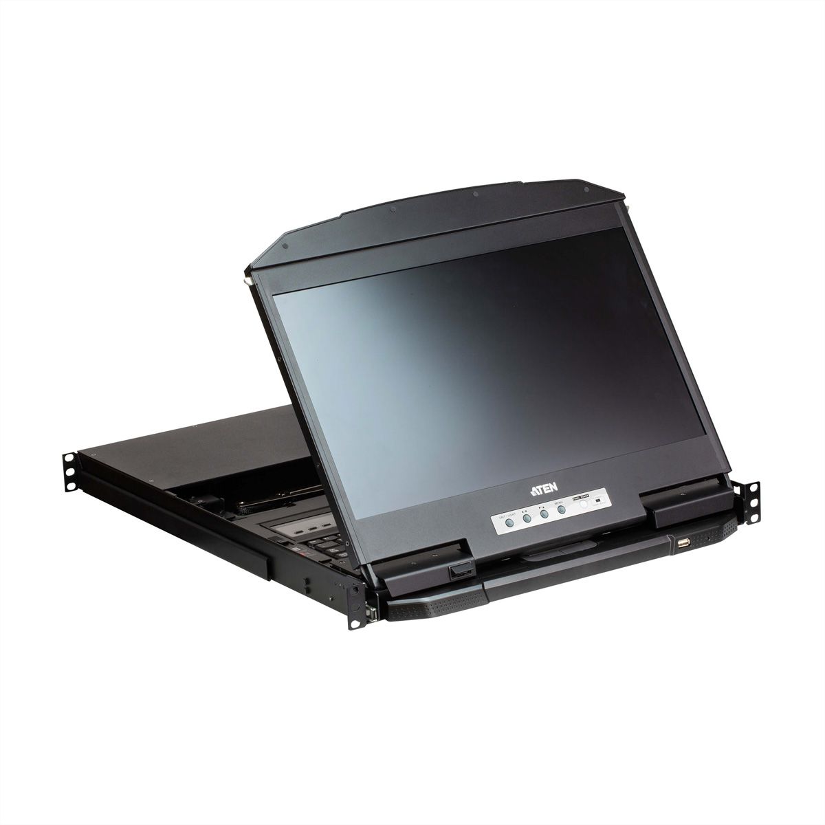 ATEN CL3884NW 4-Port Multi-View Dual Rail WideSceen LCD KVM, UK-Layout