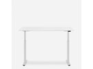 WRK21 Bureau Smart 160 x 80 cm, Hauteur réglable, Blanc uni / Blanc