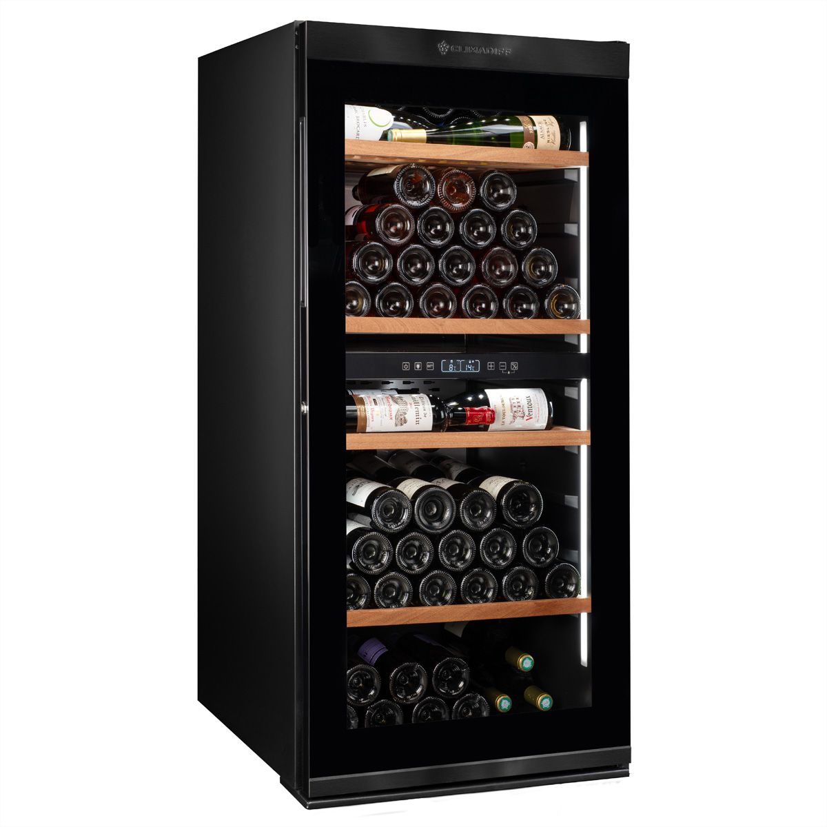 Climadiff Armoire à vin MILLESIME140DB, Autonome, 2 zones, 138 bouteilles