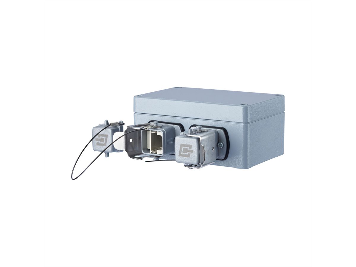 METZ CONNECT E-DAT Industry IP67 V5 2 Port  metal outlet