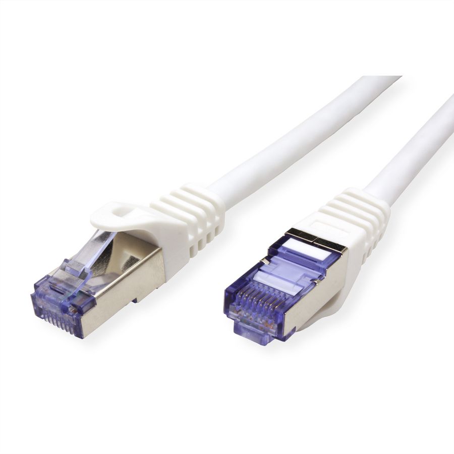 Cordon ROLINE S/FTP(PiMF) Cat.6A / 10 Gigabit, LSOH, Component Level, blanc, 2 m