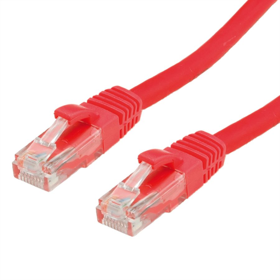 Cordon VALUE Cat.6A (Classe EA) / 10 Gigabit UTP, rouge, 0,3 m