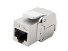 ROLINE Cat.6A (Class EA) Keystone, RJ-45, geschirmt, werkzeuglos, silberfarben