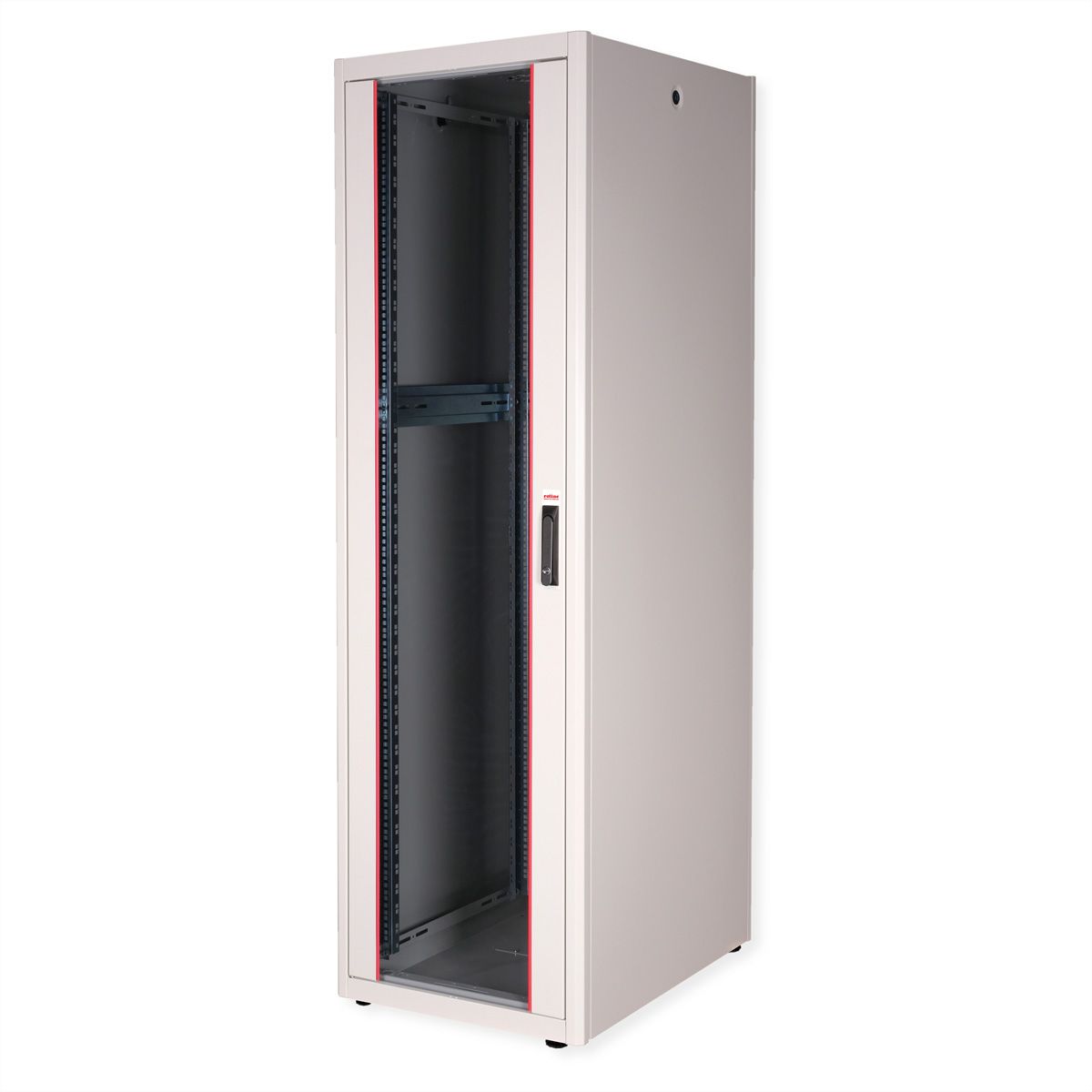 ROLINE 19-Zoll Netzwerkschrank Basic 42 HE, 600x800 BxT Glastür grau