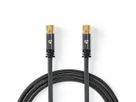 Nedis Satelliten- und Antennenkabel ST/ST, grau, 5 m