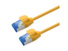 ROLINE Cordon Cat.6A (Classe EA) S/FTP (PiMF), LSOH, PoE , jaune, 2 m