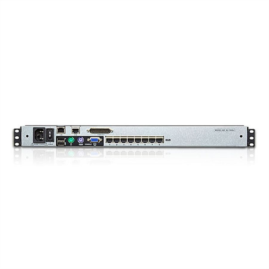 ATEN KL1508AiN Commutateur KVM LCD 48cm 8 ports Multi-Interface Cat 5 sur IP, FR-Layout