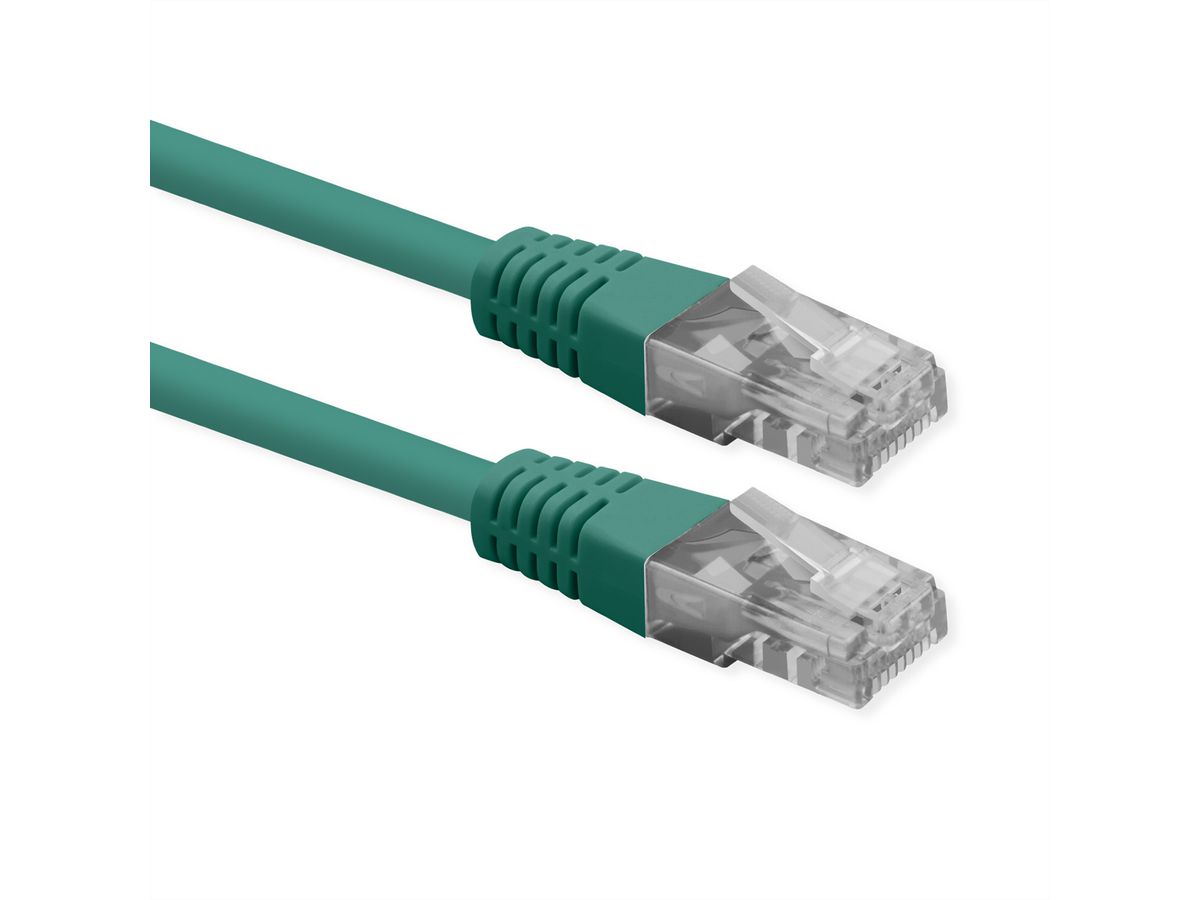 ROLINE Cordon Cat.6 (Classe E), UTP, PoE, vert, 2 m